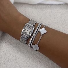 Silver Bracelets Stacked Jewelry, Luxury Jewelry Silver, Designer Jewelry Silver, Silver Jewelry Combo, Silver Jewelry Bracelet Stack, Bracelet Stacks Silver, Silver Stacked Bracelets, Silver Stacking Bracelets, Silver Stack Jewelry