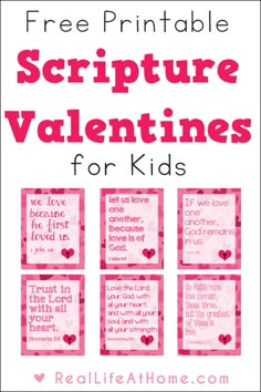 valentine's day printables for kids with the words, free printable pictures and