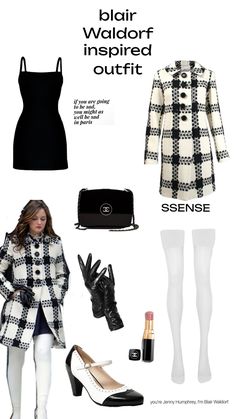 Blair Waldorf inspired outfit well the coat is from SSENSE , the stockings are from agent provocateur ,the heels from shein and lastly the gloves from Amazon.....❤️ Blair Waldorf Style Outfits, Blair Waldorf Inspired Outfits, Blair Fashion, Estilo Blair Waldorf, Blair Waldorf Outfits, Outfits With Gloves, Blair Waldorf Style, Ny Outfits, Gossip Girl Outfits