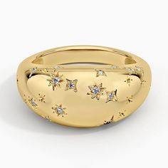 14K Yellow Gold Leo Zodiac Constellation Diamond Dome Ring Scorpio Ring, Ring Style Guide, Tacori Engagement Rings, Zodiac Designs, Trending Engagement Rings, Heart Engagement Rings, Ring Trends, Dome Ring, Zodiac Constellations