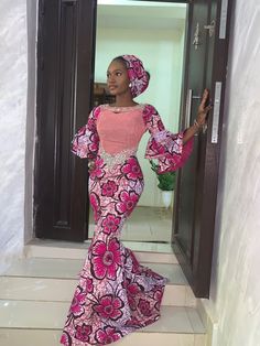 Aso Ebi Ankara Gown Styles, Ankara Styles For Teenage Girl, Owanbe Styles, Female Wears, Eid Outfit Ideas, Eid Dress