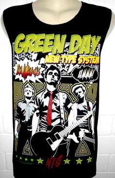 a black shirt with green day on it