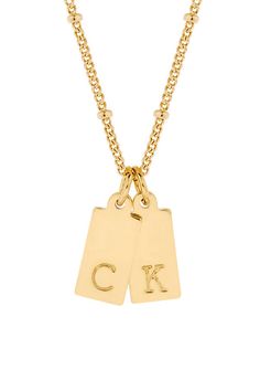 " Please note that all sales are final. The Brook & York Two Initial Gold-Filled Rectangle Necklace is meaningful and delicate. This two initial necklace is perfect to wear on its own or layered with other necklaces. This Two Initial Gold-Filled Rectangle necklace is the perfect custom gift for a bridesmaid, birthday for her, anniversary, or a gift for yourself. Important Customization Information: A brook & york representative will reach out via email to confirm desired customization after purc B Necklace, Women Birthday Gifts, Rectangle Necklace, Bff Necklaces, Versatile Jewelry, Initial Necklace Gold, School Clothes, Initial Jewelry, Birthday Wishlist