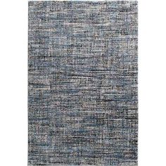 an area rug with blue and gray colors