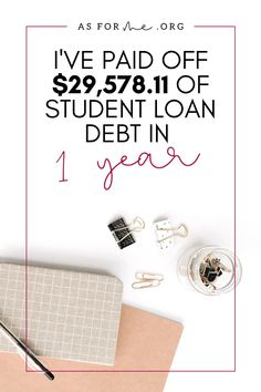 the student loan is $ 29, 798 off student loan debt in 1 year