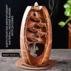 Transform your space into a tranquil oasis with our Earth Fountain Aromatherapy Waterfall Incense Burner from Aromatic Waterfall! 🌏🔥 This stunning burner creates a soothing ambiance with flowing water and mesmerizing scents. Elevate your relaxation routine and add a touch of serenity to your surroundings. #EarthFountainBurner #AromaticWaterfall #ShopNow #ElevateYourSpace #TranquilAmbiance #SoothingScents #RelaxationEssentials #EverydaySerenity #IncenseBurner #AromatherapyWaterfall Incense Fountain, Waterfall Incense Burner, Waterfall Incense, Natural Waterfalls, How To Calm Nerves, Ceramic Incense Holder, Burning Incense, Decoration Piece, Incense Cones