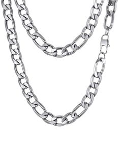 PRICES MAY VARY. ♦ Metal:100% Solid Stainless Steel, High Quality and Environmentally Friendly, nickel-free, lead-free, Hypoallergenic, Non-irritating to Skins. ♦♦ Necklace ♦♦ Length: 24 inch, width: 13mm. Very Sturdy and Durable Figaro Chain, Smooth Surface, Comfortable Wearing Feeling. ♦ Improved Lobster Clasp, Easy to Use and Better Quality; ♦ This Chain Necklace is Perfect for Alone Necklace, Layering Necklaces, Also Layers Well with Another Flashier Jewelry. for both Men Women, Minimalist a Link Necklace Men, Stainless Steel Figaro Chain Necklace, Chain Necklace For Men, Figaro Necklace, Necklaces Chain, Figaro Chain Necklace, Layering Necklaces, Womens Chokers, Necklace Layering