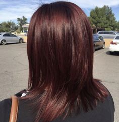 Short Deep Red Hair, Pink Hair Streaks, Burgundy Hair Dye, Wine Hair Color, Cherry Hair, Hair Streaks, Pretty Hair Color