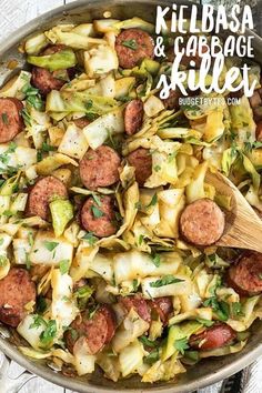 kielbasa and cabbage skillet with sausage