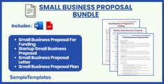 small business proposal templates for small businesses with examples to use in the writing process