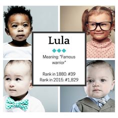 a series of photos with the names of different children's faces and words on them