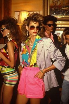 25 Totally Rad 1980s Party Outfit Ideas (for an 80s Themed Bash) - Natural Selection London Miami Vice Women Outfits, 80s Celebrity Fashion, 80s Outfit Ideas Party, 80s Miami Vice Fashion, Retro Chic Outfits, 80 Style Outfits, 80s Miami Fashion, Miami Vice Costume Women, Miami Vice Party Outfit Women