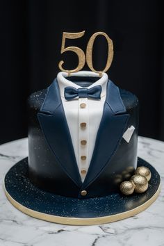 Refined Tuxedo Birthday Cake for Men – Elegant and Memorable Dads 50th Birthday Cake, 50 Years Birthday Cake Men, 50th Birthday Cake Ideas Men, 50th Birthday Cake For Men Dads, Tuxedo Cake Design, 60th Bday Cake For Dad, 50 Years Birthday Cake, 50th Birthday Cake Designs, Birthday Cake For Papa