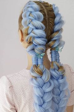 Color Braided Hair, Human Fox Oc, Rave Hair, Pretty Hair Color, Festival Hair, Hair Stylist Life, Hair Dye Colors, Hair Reference, Cool Hair Color