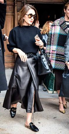 Trendy Skirts, Autumn Street Style, Fall Street Style, Fashion 2018, 가을 패션, Street Style Looks, Marie Claire