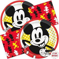 mickey mouse paper plates and napkins