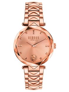 Versus Versace COVENT GARDEN 34mm Womens Rose Gold Watch SCD140016 - Shop at Altivo.com Versus Versace, Henna Designs Hand, Rose Gold Case, Rose Gold Band, Covent Garden, Watch Design, Stainless Steel Bracelet