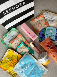 Package Aesthetic, Mango Vitamins, Sephora Wishlist, Soothing Face Mask, Sephora Skincare, Sephora Haul, Sephora Skin Care, Hair Kit, Skin Care Kit