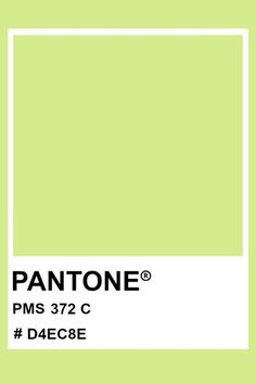 pantone's lime green paint is shown with the words pantone on it