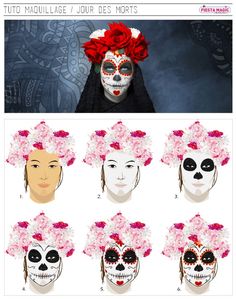 N Mexican Halloween Costume, Halloween Makeup For Kids, Mexican Halloween, Halloween Makeup Inspiration, Face Painting Halloween, Sugar Skull Art, Halloween 2016