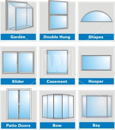 different types of windows and doors