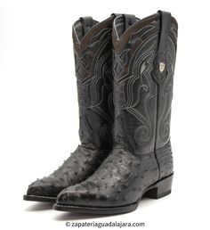 2990305 J-TOE FULL QUILL OSTRICH BLACK | Genuine Leather Vaquero Boots and Cowboy Hats | Zapateria Guadalajara | Authentic Mexican Western Wear West Boots, Wild Wild West, Western Style Boots, Mens Cowboy, Harness Boots, Black 13, Leather Cowboy Boots, Cowboy Style, Style Boots