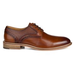 A timeless design by Thomas & Vine that gets better with age, the lace-up derby, finished with pebbled accents and brogue detailing. • Round-Toe • Lace-Up Detail • Pebbled Accent • Memory Foam Footbed • 1- in Block Heel • Genuine Leather Uppers Light Brown Dress, Thomas Vines, Oxford Shoes Brown, Dress Shoes For Men, Brown Dress Shoes, Derby Shoes, Brown Dress, Shoes For Men, Black Charcoal