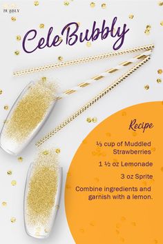 the recipe for sweet - not - sour is displayed on a white background with gold glitter