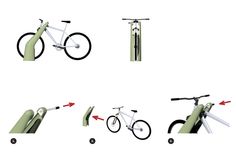 the diagram shows how to use an exercise bike for walking and sitting on it's wheels