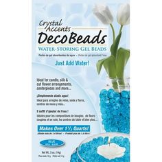 crystal accents decorating gel beads just add water, 1 / 4 quarties