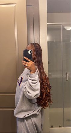 Box Braids Hairstyles French Curls, French Curl Box Braids Black, Hairstyles For Black Women Box Braids, Curled Braided Hairstyles, Boxbraids Hairstyle With Curls, Long Braids Ideas, French Box Braids Curls, Box Braids French Curls, Cute Braid Styles For Black Women