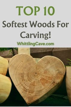 A wooden carving knife slicing through a heart shaped piece of soft wood, representing the top 10 softest woods for carving. Wood Carving Templates, Wood Carving Patterns Free Printable, Widdling Wood Ideas Easy, Beginning Wood Carving, Dremel Wood Carving For Beginners