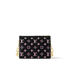 LOUIS VUITTON® - Coussin Bb - Noir Rose Ski Dress, Micro Bags, Rose Bag, Louis Vuitton Official Website, Trunk Bag, Wallet Pouch, Louis Vuitton Official, Monogram Bag, Silver Jewelry Fashion