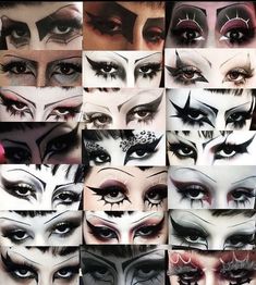 Gothic Liner Makeup, Eye Makeup Gothic, Vampire Eyeliner Looks, Gothic Make Up Looks, Types Of Goth Subcultures, Trad Goth Makeup Poc, 80s Vampire Outfit, Gothic Eyeshadow Looks, Souxie Soux Makeup