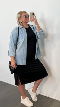 Curvy Casual Outfits, Outfits Gorditas, Shirt Dress Outfit, Look Plus Size, Classy Casual Outfits, Shirt Dress Style