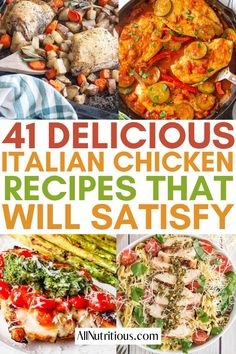 four delicious italian chicken recipes that will satisfy