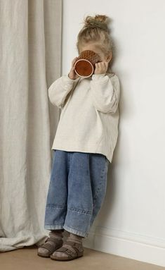 children’s kid’s fashion cute minimalist denim jumper Emswells Instagram, Foto Baby, Affirmation Cards, 가을 패션, Fashion Kids, Toddler Fashion, Toddler Outfits