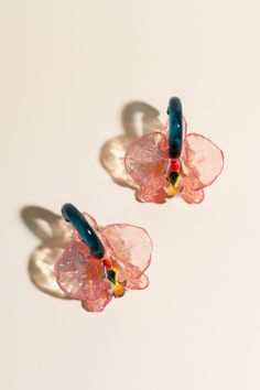 Pink Orchid Drop Earrings – Cadena Collective Orchid Earrings, 3d Technology, 3d Jewelry, Wearing Jewelry, Pink Orchids, Nickel Free Earrings, Jewelry Lookbook, Large Earrings, Earring Backs