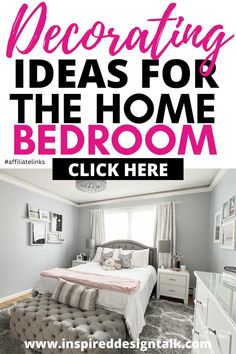 home bedroom retreat Lighting Artwork, Design A Bedroom, Bedroom On A Budget, Tufted Upholstered Bed, Choosing Paint Colours, Wall Decals For Bedroom, Sanctuary Bedroom