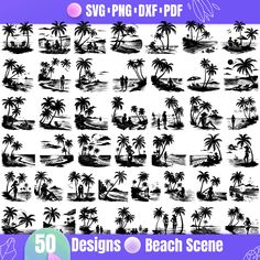 Beach Vector Art, Svg Beach Designs, Beach Clipart Black And White, Woman On Beach, Car Sticker Design, Hawaii Life, Business Venture, Ocean Decor, Wave Art