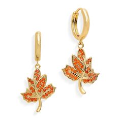 PRICES MAY VARY. Sonateomber’s Fall Maple Leaf Dangle Drop Earrings feature a charming blend of nature-inspired design and modern elegance. Each earring showcases a small gold hoop adorned with cubic zirconia rhinestones, creating a sparkling, eye-catching effect. Ideal for special occasions such as weddings, proms, or as a statement piece for date nights, these earrings add a touch of sophistication and charm to your attire. They are also perfect as a unique accessory for everyday wear. Crafted with high-quality materials, these earrings are made with durable gold hoops and adorned with cubic zirconia rhinestones for a luxurious finish. They are designed to be lightweight and comfortable for all-day wear. These earrings make a thoughtful and stylish gift for the special women in your life Four Clover Leaf, Memorable Jewelry, Autumn Earrings, Mother Daughters, Holiday Accessories, Small Gold Hoops, Green Shamrock, Holiday Earrings, Prom Jewelry