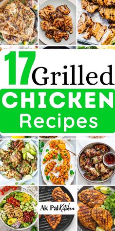 These simple grilled chicken recipes are juicy, tender, and extremely flavourful. In this collection, some are healthy grilled chicken recipes and all are perfect for the weeknight dinner with side dishes. Simple Grilled Chicken Recipes, Simple Grilled Chicken, Grilled Chicken Dishes, Healthy Grilled Chicken Recipes, Grilled Chicken Sandwich Recipes, Grilled Chicken Recipes Easy, Healthy Grilled, Barbeque Recipes