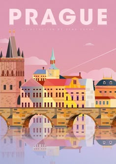 an image of a poster with the name prague on it