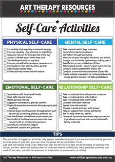 Self Care Activities For Kids, Art Therapist, Art Therapy Activities, List Of Activities, Quotes Thoughts