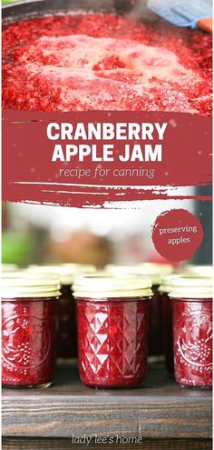 cranberry apple jam recipe for canning