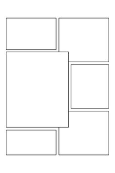 four squares are shown in the shape of a rectangle, with three smaller squares on