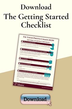 the getting started checklist is shown in this image, and it's also available for