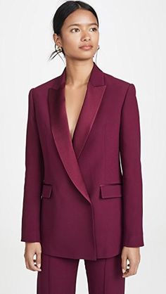 from @shopbop.com's closet #pallas #stuartweitzman #luvaj Woman In Suit, Jumpsuit Elegant, Woman Suit Fashion, Pantsuits For Women, Fashion Stores, Blazer Designs, Work Outfits Women, Mode Vintage, Suit Fashion