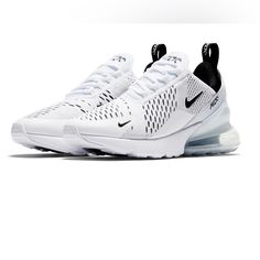 Nike Women’s Air Max 270 Shoes Color: White/Black Brand: Nike Nike Air Max 270 Women, Nike Air Max 270 White, Nike Airmax 270, Royal Blue Shoes, Swimsuits Outfits, Cute Nike Shoes, Nike Air Max For Women, Air Max Women, Cute Nikes