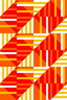 an orange and red pattern with diagonal stripes